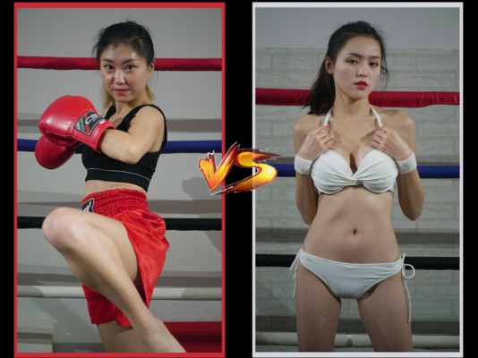 国产女女格斗 回旋踢KO BW-FB03-Juan VS Zhizhi