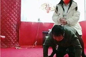 【沐颜】藤条鞭打/骑马训化人形犬【双视角版】 JS250217-21