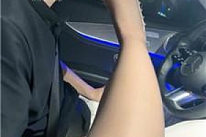 【桃桃樱】拴狗链-车内挑逗司机奴 JS250613-16