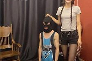 【Da猫】长辫素人女神暴揍贱M JS250609-23